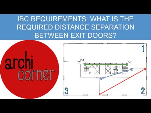 Видео: AC 027 - Требования к IBC: Какое расстояние между выходными дверями?