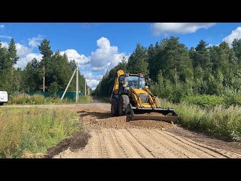 Видео: Отсыпка и восстановление дорог СНТ Ильма, LiuGong 777 A-S