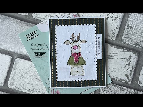 Видео: Простая… простая, но эффективная рождественская открытка # Craftaddictionuk # код купона .. Susan5