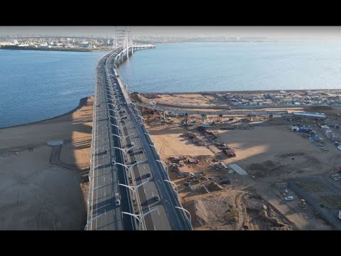 Видео: Строительство транспортной развязки ЗСД в районе Шкиперского протока