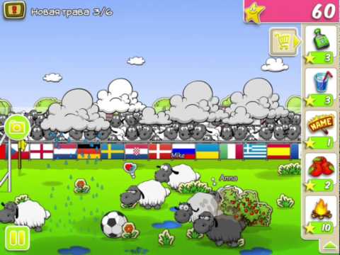 Видео: Clouds & Sheep Part 3 Sheep play in football Walkthrough | Овцы играют в футбол | Прохождение