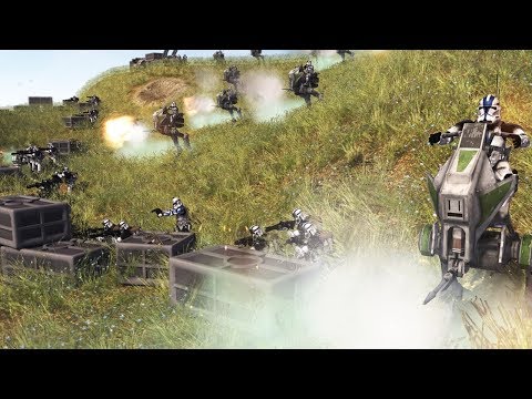 Видео: КАПИТАН РЕКС vs ВОЛНЫ ДРОИДОВ! ► Men of War: Star Wars Mod Battle Simulator