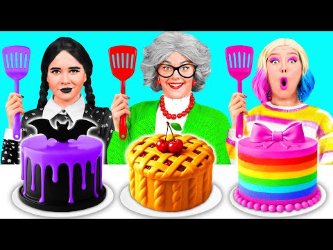 Видео: Кулинарный Челлендж: Уэнсдей Против Бабушки | Сумасшедший Челлендж