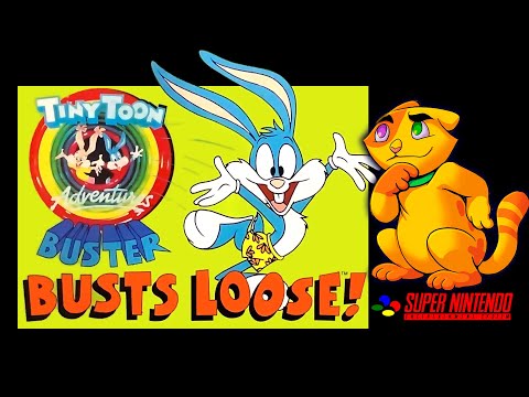 Видео: Tiny Toon Adventures: Buster Busts Loose (Super Nintendo) | Лохматое ретро
