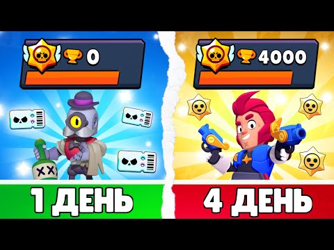 Видео: 100 Дней в Бравл Старс! Первый ДОНАТ и НАЧАЛО Пуша | 1-4 День