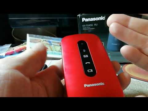 Видео: Телефон для пожилых Panasonic KX-TU456RU
