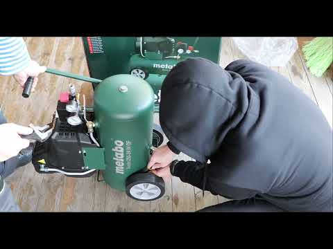 Видео: Компрессор для дома Metabo basic 250 24 W OF