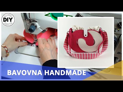 Видео: Сумка (Infinity) Цвет – Неоново-розовый и белый (DIY)