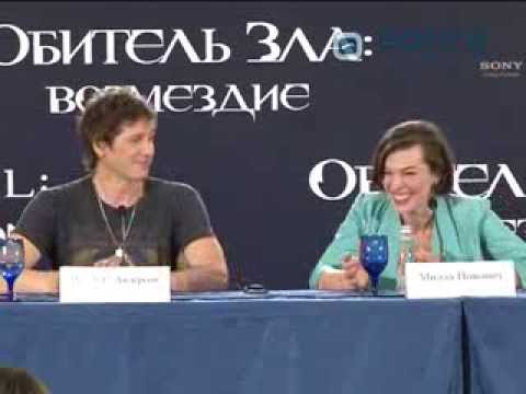 Видео: Милла Йовович в программе "Модный свет" ТК "Волга". Ведущая - Марина Теплицкая