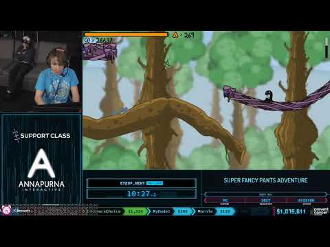 Видео: AGDQ 2020 Официальный Русскоязычный Рестрим. Super Fancy Pants Advent