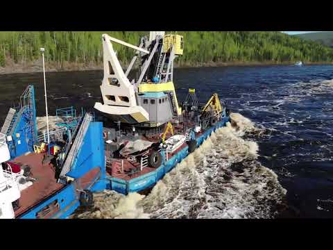 Видео: р.Подкаменная Тунгуска, май 2022 .