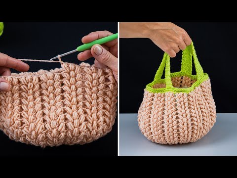 Видео: Как быстро и легко связать милую мини-сумку крючком!