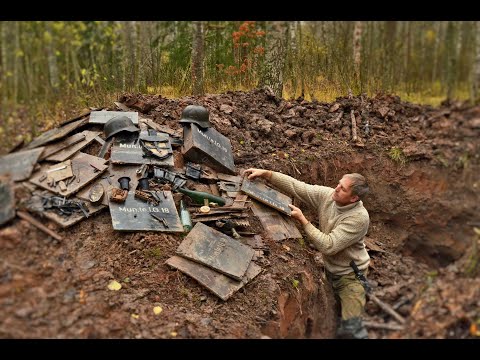 Видео: Блиндажи опять радуют находками / German dugouts are full of relics