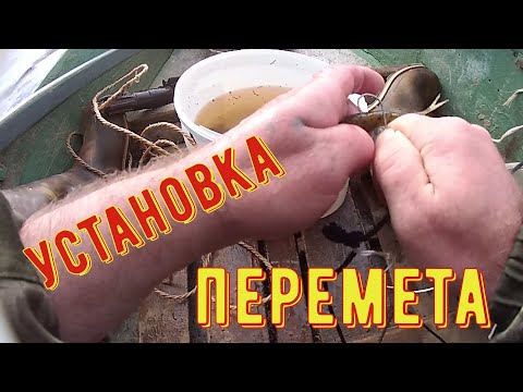 Видео: УСТАНОВКА ПЕРЕТЯГИ И МЕСТО ДЛЯ ОХОТЫ НА РЫБУ