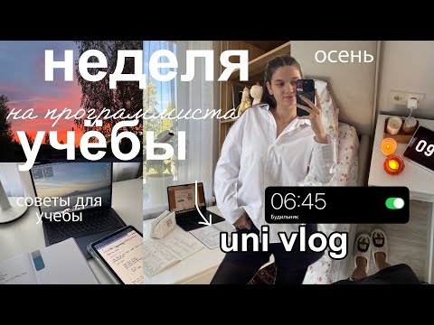 Видео: НЕДЕЛЯ УЧЕБЫ study vlog 🍂⊹ учись со мной: учеба в универе, мои осенние учебные дни