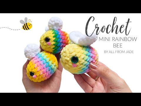 Видео: ПОДХОДИТ ДЛЯ НАЧИНАЮЩИХ — пошаговое руководство по вязанию крючком мини-радужной пчелы. ДЛЯ ПРАВШИ