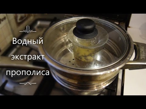 Видео: Экстракт прополиса водный: пошаговый рецепт приготовления водной вытяжки  из прополиса (видео)