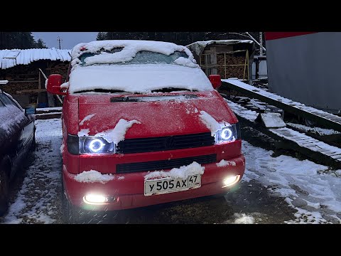 Видео: VW T4.Сухой фен, упоры багажника, подстаканник, ТО