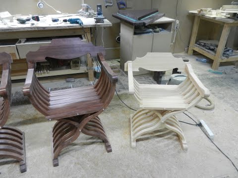 Видео: Второй вариант изготовления курульного кресла. Часть 1