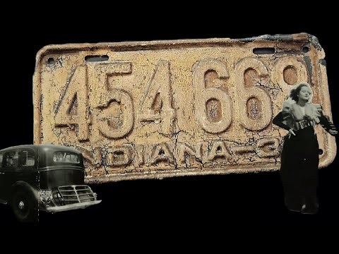 Видео: Восстановление номерного знака Индианы 1934 года до состояния нового завода!