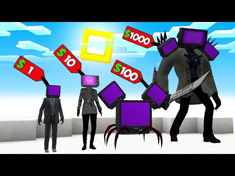 Видео: 🇺🇦 КУПУЄМО ТВ МЕНІВ НА АРЕНІ ЗОМБІ ВІД 1$ ДО 1000$ ТВ ВУМЕН ТВ МЕН ТИТАН У МАЙНКРАФТ!