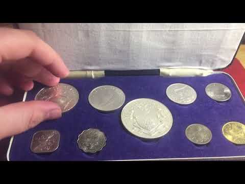 Видео: Монеты Британских Багамских островов 1966 год. Полный набор
