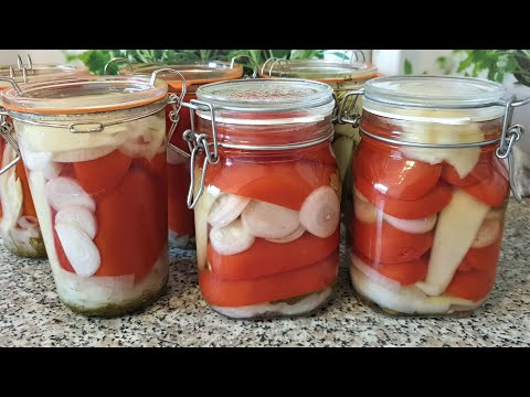 Видео: Помидоры с луком!Рецепт из моей молодости!