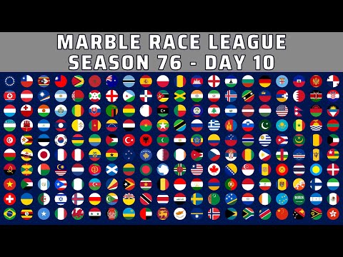 Видео: Marble Race League, сессия 76, день 10, 200 стран