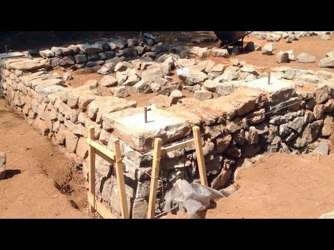 Видео: Фундамент ДОМА из ВАЛУНОВ и КАМНЕЙ - почти даром!