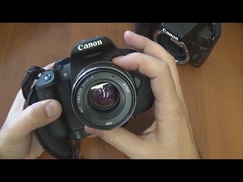 Видео: Объектив МС Гелиос 44 на зеркалку Canon