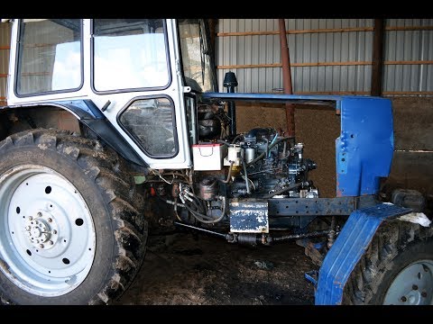 Видео: НШ-32 на итальянский двигатель IVECO. Трактор ЮМЗ-8280.