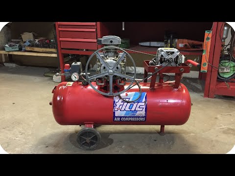 Видео: Компрессор с двигателем от стиральной машинки.