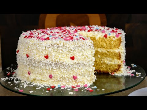 Видео: Наш любимый КОКОСОВЫЙ торт, теперь готовлю каждую неделю. Цыганка готовит.