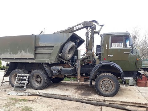 Видео: Обзор Камаза 4310 переоборудованного в вездеход с манипулятором!!!