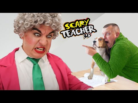 Видео: СТРАШНАЯ УЧИЛКА ПРИСЛЕДУЕТ ШЕРЛОКА В РЕАЛЬНОЙ ЖИЗНИ (In Real Life) Scary Teacher 3D