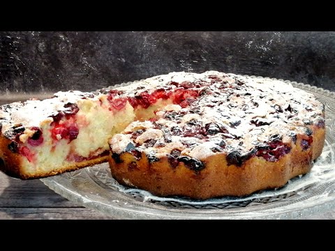 Видео: Быстрый ВИШНЁВЫЙ Пирог с замороженной Вишней - Просто и ВКУСНО!