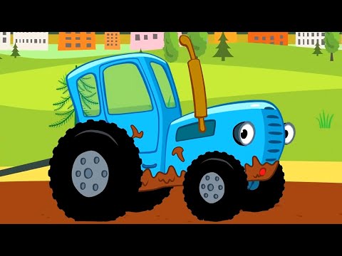 Видео: Едет трактор по полям 🚜🌾 Песенка про Синий Трактор – Сборник – Синий Трактор – Песенки для малышей