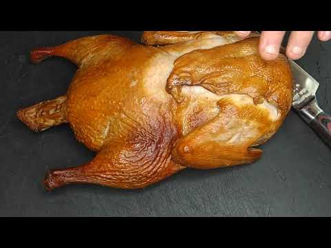 Видео: УТКА горячего копчения в коптильне HAKKA