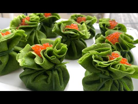 Видео: Шпинатные БЛИНЧИКИ с Начинкой на ПРАЗДНИЧНЫЙ СТОЛ | Spinach Pancakes 🍃