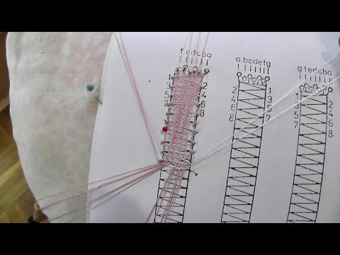 Видео: Плетение на коклюшках. Часть 6. Полотнянка с перевивом всех пар