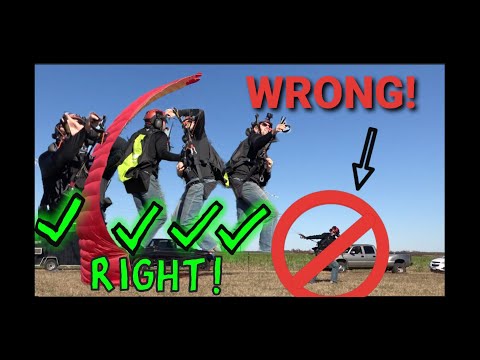 Видео: Как управлять парапланом: основы наземного управления и типичные ошибки новичков