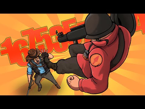Видео: Какой максимальный (и минимальный) урон может нанести солдат в TF2?