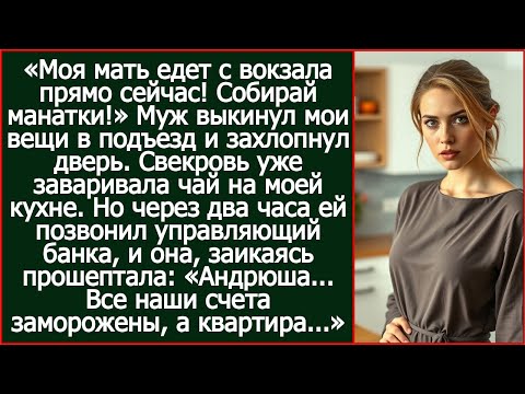 Видео: «Андрюша... Все наши счета заморожены, а квартира...» - взвыла свекровь.