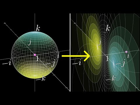 Видео: Визуализация кватернионов (4d чисел) с помощью стереографической проекции