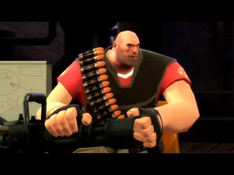 Видео: Team Fortress 2 Представляем класс пулемётчик