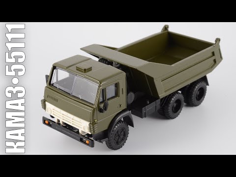 Видео: Самосвал: КамАЗ-55111 • ЭЛЕКОН • Масштабные модели автомобилей СССР 1:43
