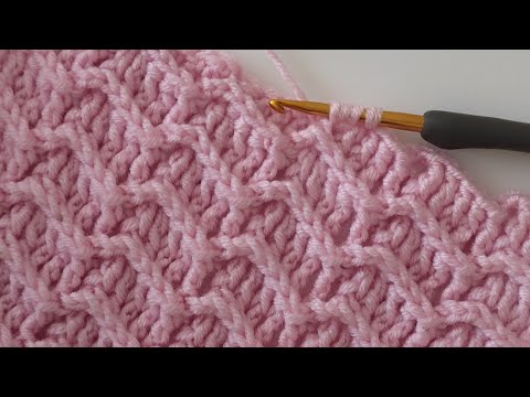 Видео: 💯👌НЕВЕРОЯТНО ПРОСТОЙ узор детского пледа крючком для начинающих 2022 - как связать пледик крючком