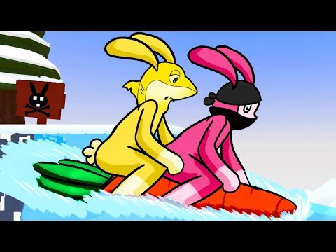 Видео: СУПЕР СКОЛЬЗКИЕ КРОЛИКИ ► Super Bunny man |2| Прохождение