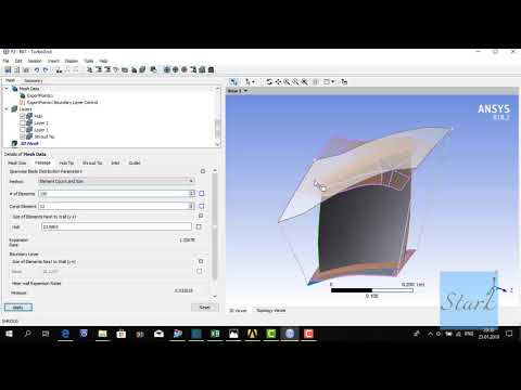 Видео: Расчет ступени осевого компрессора в Ansys Построение сетки ч2