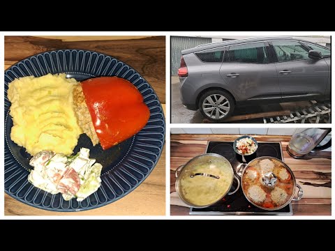 Видео: 20/Выходной день/Готовлю фаршированные перцы/Сломалась  🚗.